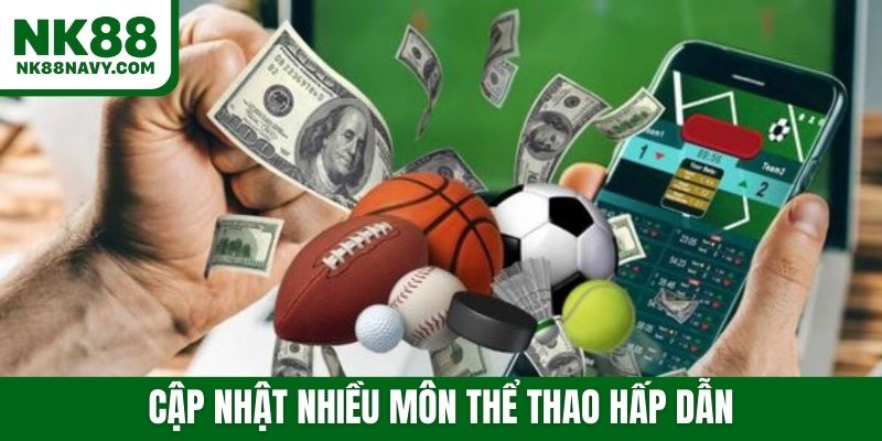 Cập nhật nhiều môn thể thao hấp dẫn